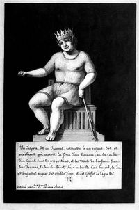 Un despote : dessin à la plume et lavis sur papier de Jean-Jacques Lequeu.
