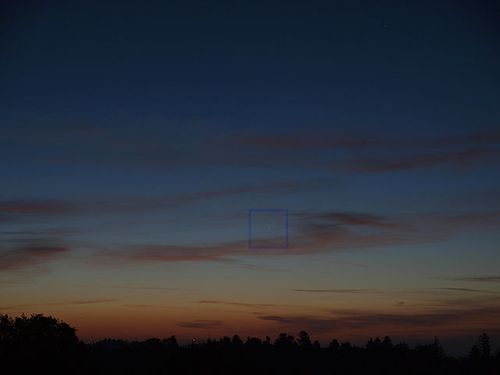 Photo de Mercure un peu avant le lever du Soleil.